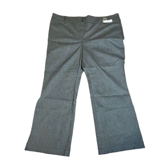 NWT Lane Bryant Comfort Stretch Gray Trousers Dress Pants Women's Size 28 - Picture 1 of 9